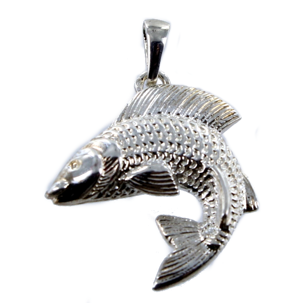 Pendentif Argent Poisson Perche 