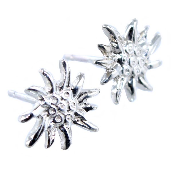 Boucles d'oreilles Argent Edelweiss 