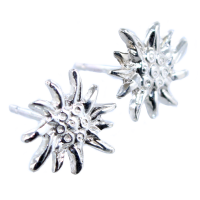 Boucles d'oreilles Argent Edelweiss 