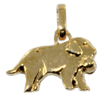 Pendentif Or Jaune Chien Saint Bernard - Taille 1 