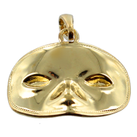 Pendentif Or Jaune Masque de carnaval 