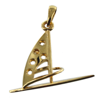 Pendentif Or Jaune Planche à voile - Taille 2 