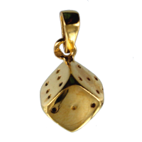 Pendentif Or Jaune Dé à jouer - Taille 1 