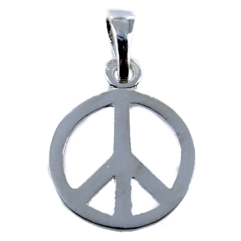 Pendentif Argent Peace and Love