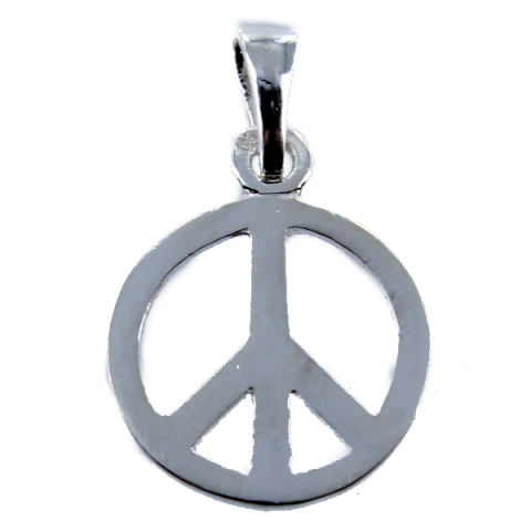 Pendentif Argent Peace and Love 