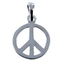 Pendentif Argent Peace and Love 