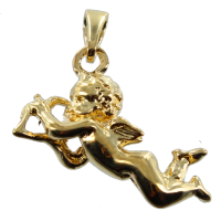 Pendentif Or Jaune Ange Cupidon 