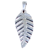 Pendentif Argent Feuille 