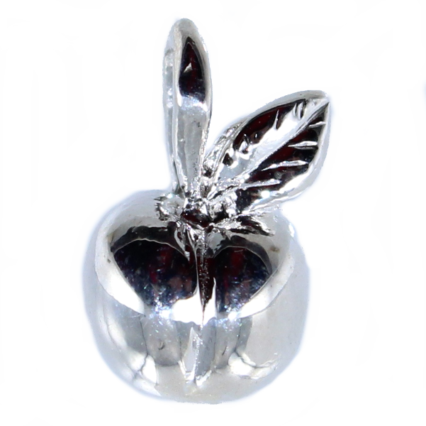 Pendentif Argent Pomme en volume 