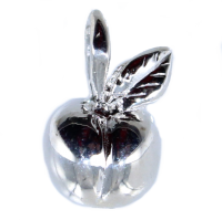 Pendentif Argent Pomme en volume 