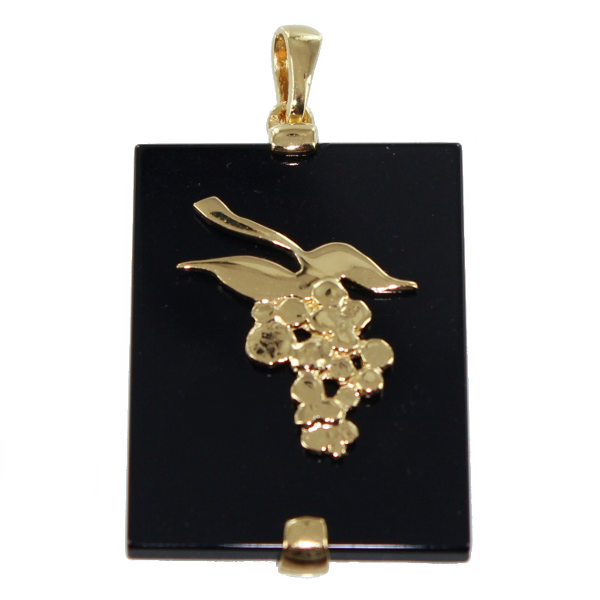 Pendentif Or Jaune Onyx de l'Automne 