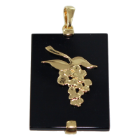 Pendentif Or Jaune Onyx de l'Automne 