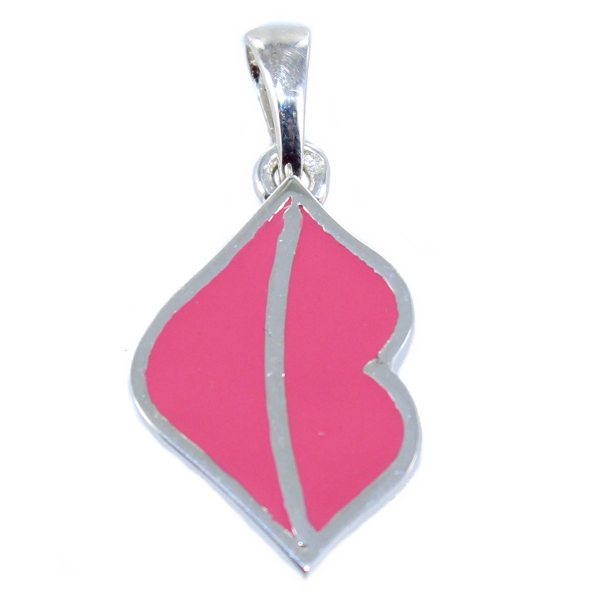 Pendentif Argent Lèvres 