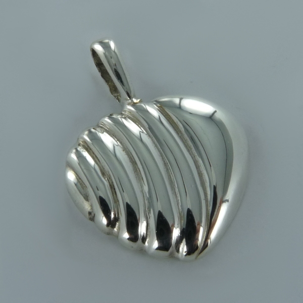 Pendentif Coeur strié - Image 2 