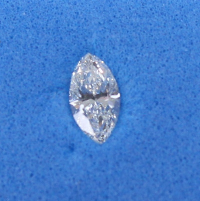 Diamant Taille Marquise 6.00 x 3.15mm 0.25 carat HSI2 - Image 2