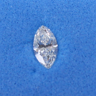 Diamant Taille Marquise 6.00 x 3.15mm 0.25 carat HSI2 - Image 2 