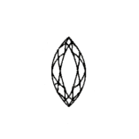 Diamant Taille Marquise 5.96 x 3.09mm 0.23 carat GSI2 