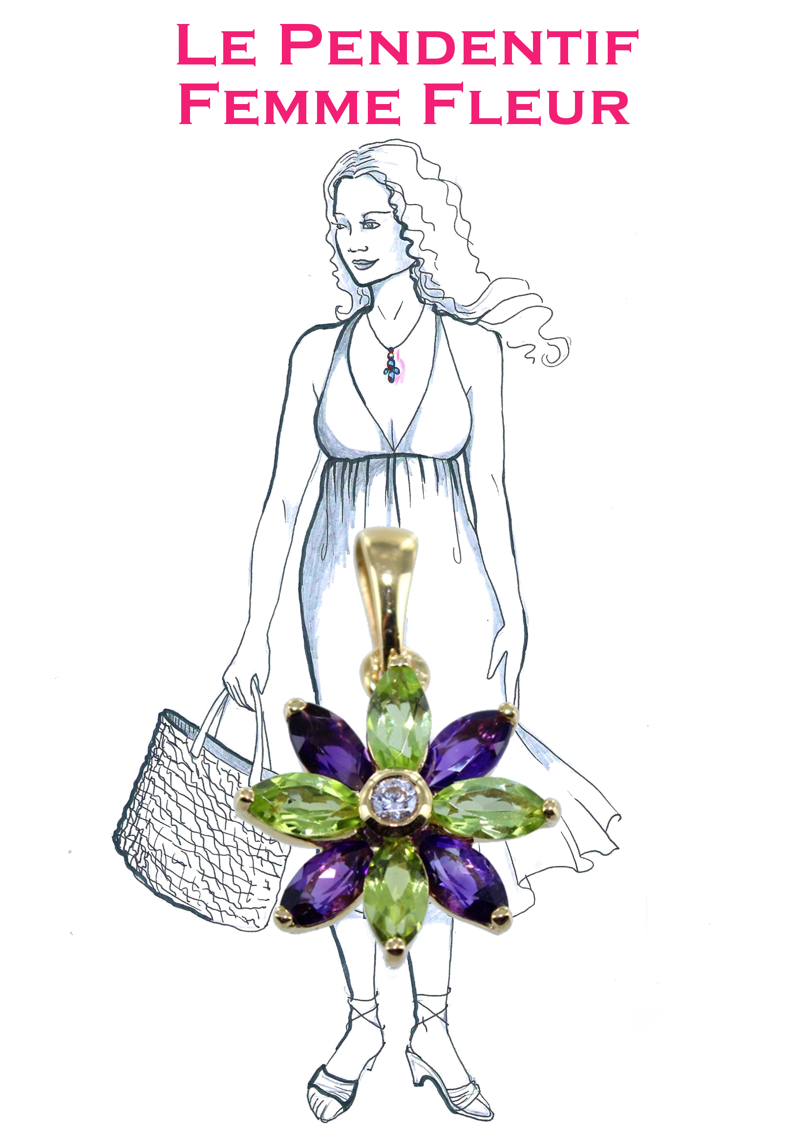 pendentif de femme