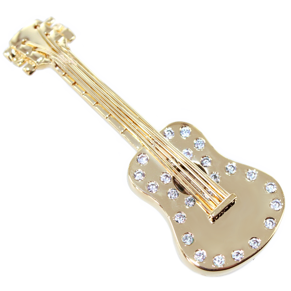 guitare avec pierres