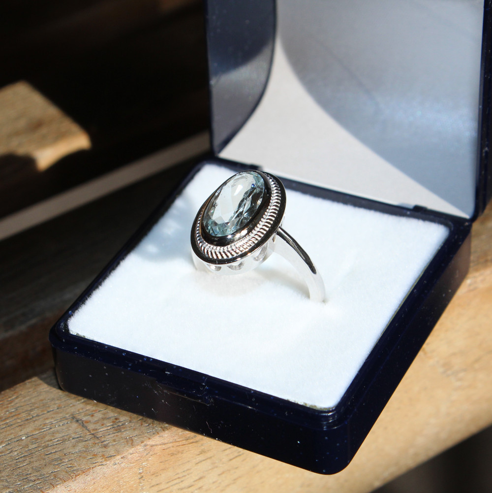 bague aigue marine