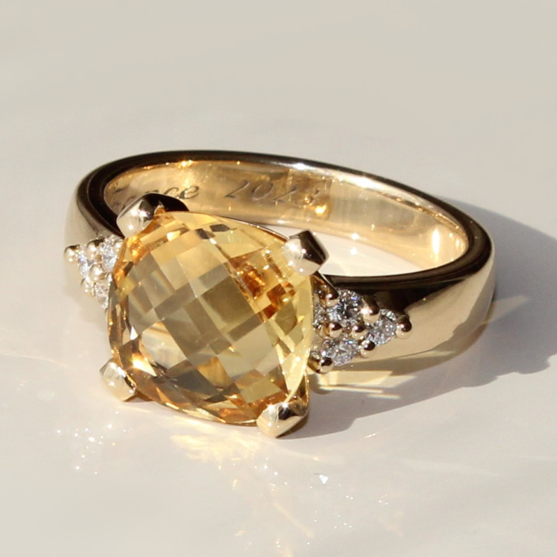 citrine briolette