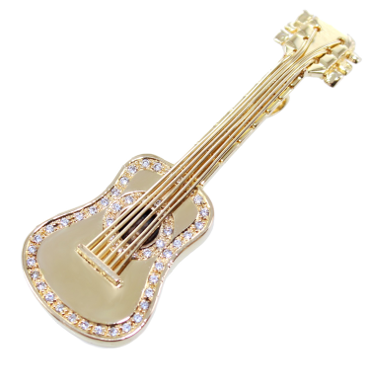 Guitare avec pierres