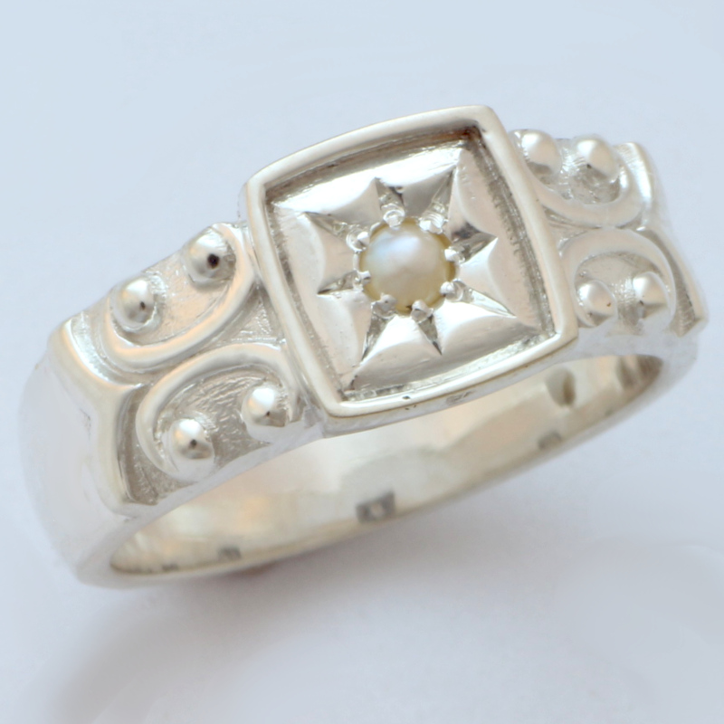 bague deco perle