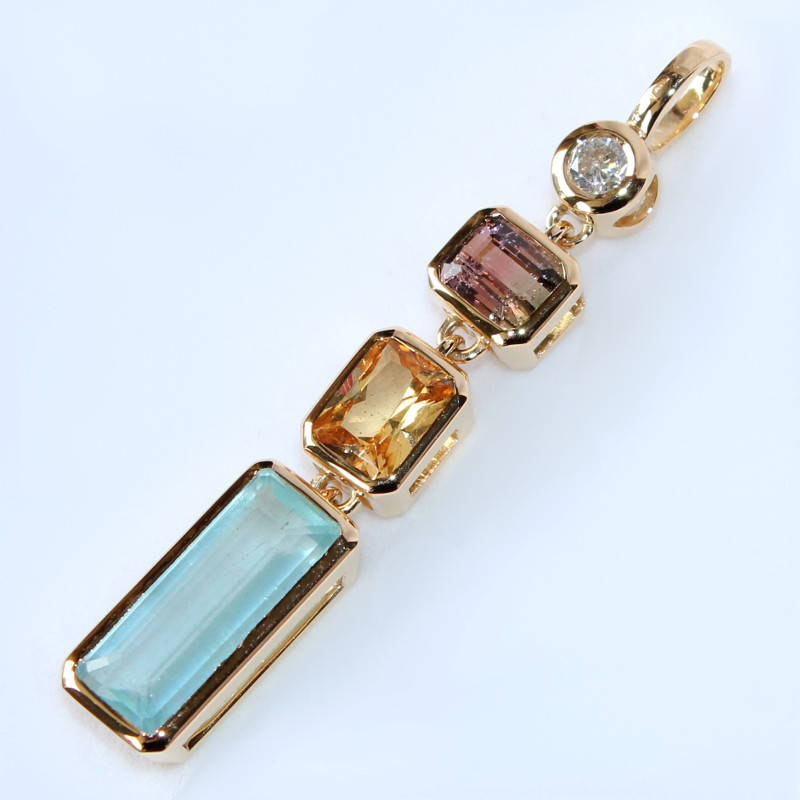 pendentif tourmalines