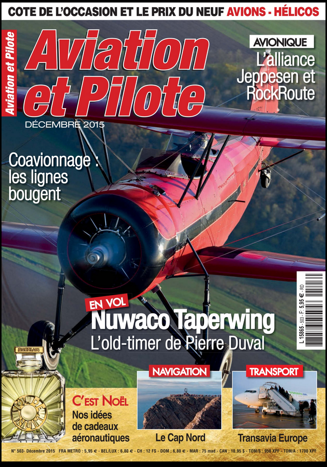 Eleonaure.com dans le magazine Aviation et Pilote pour Noel