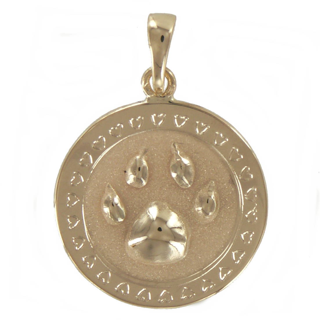 médaille sur mesure patte de chat