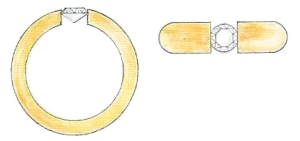 Bague serti suspension